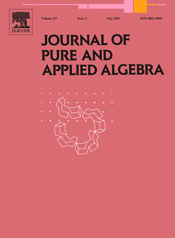 Go to journal home page - Journal of Pure and Applied Algebra